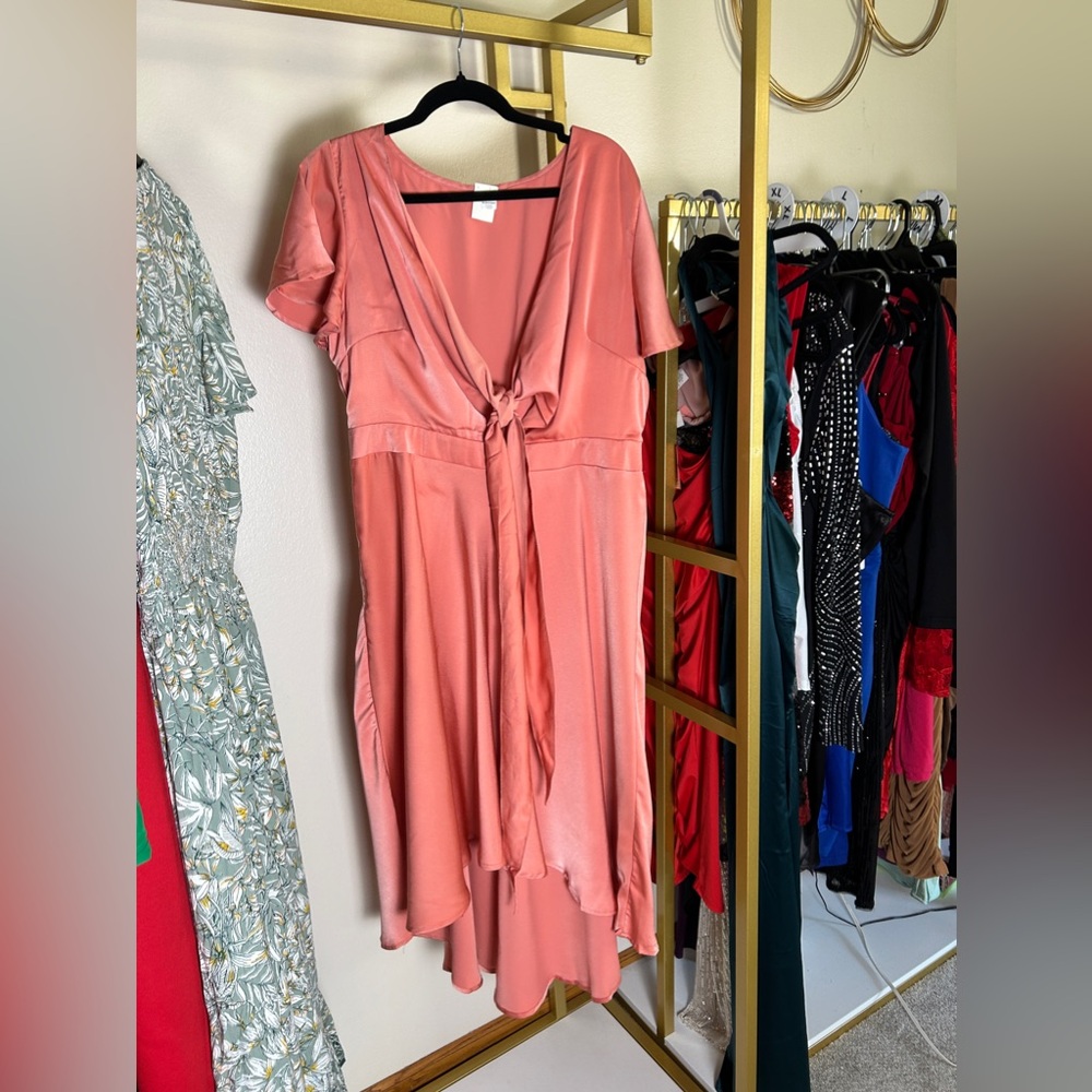 Rose pink dress